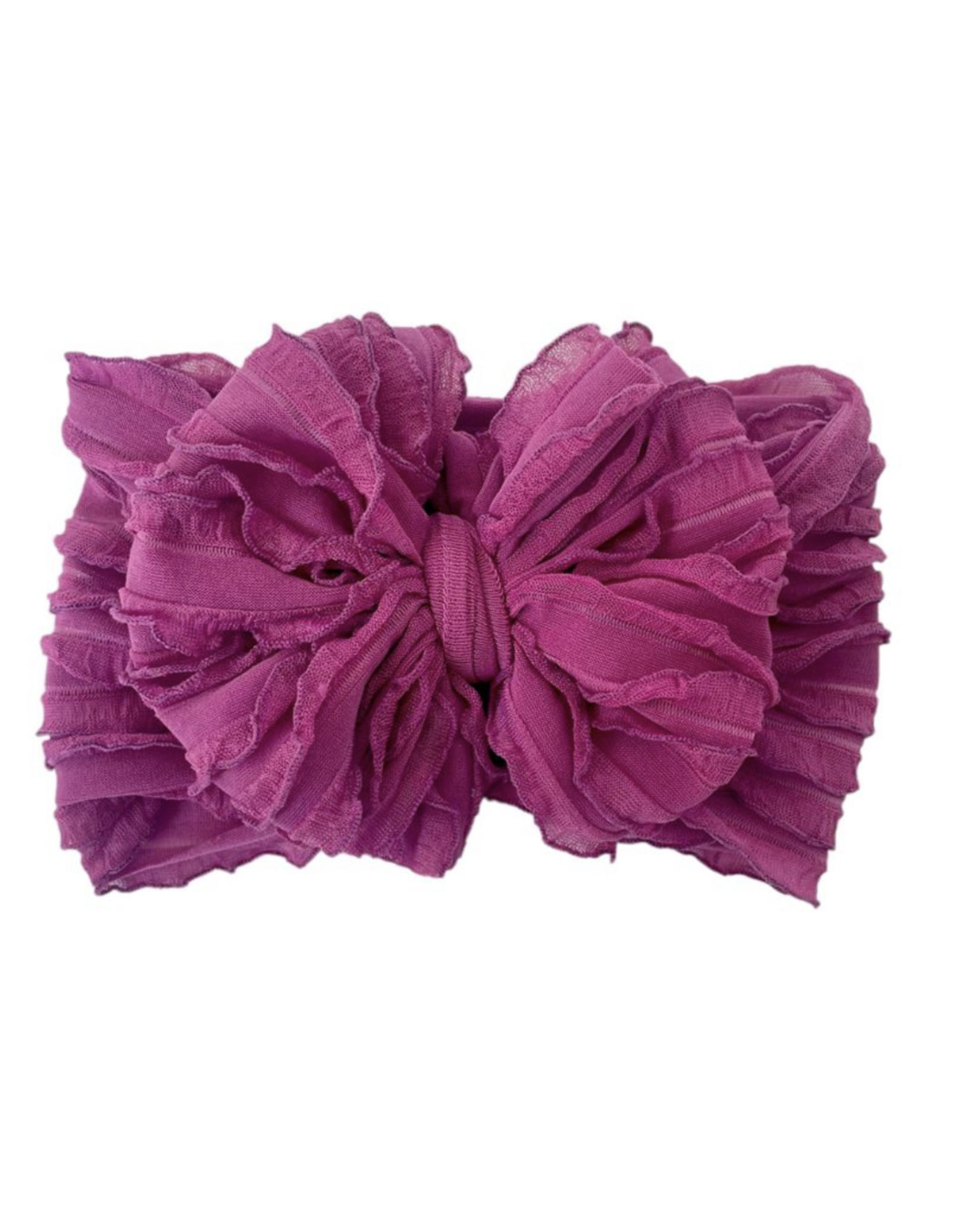 In Awe- Berry Mini Ruffle Headband