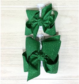 Beyond Creations Beyond Creations- Emerald Glitter Metallic Knot Bow