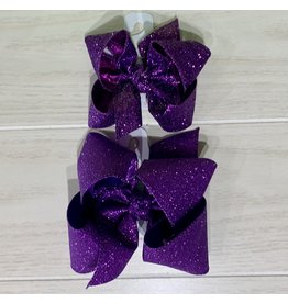 Beyond Creations Beyond Creations- Purple Glitter Metallic Knot Bow
