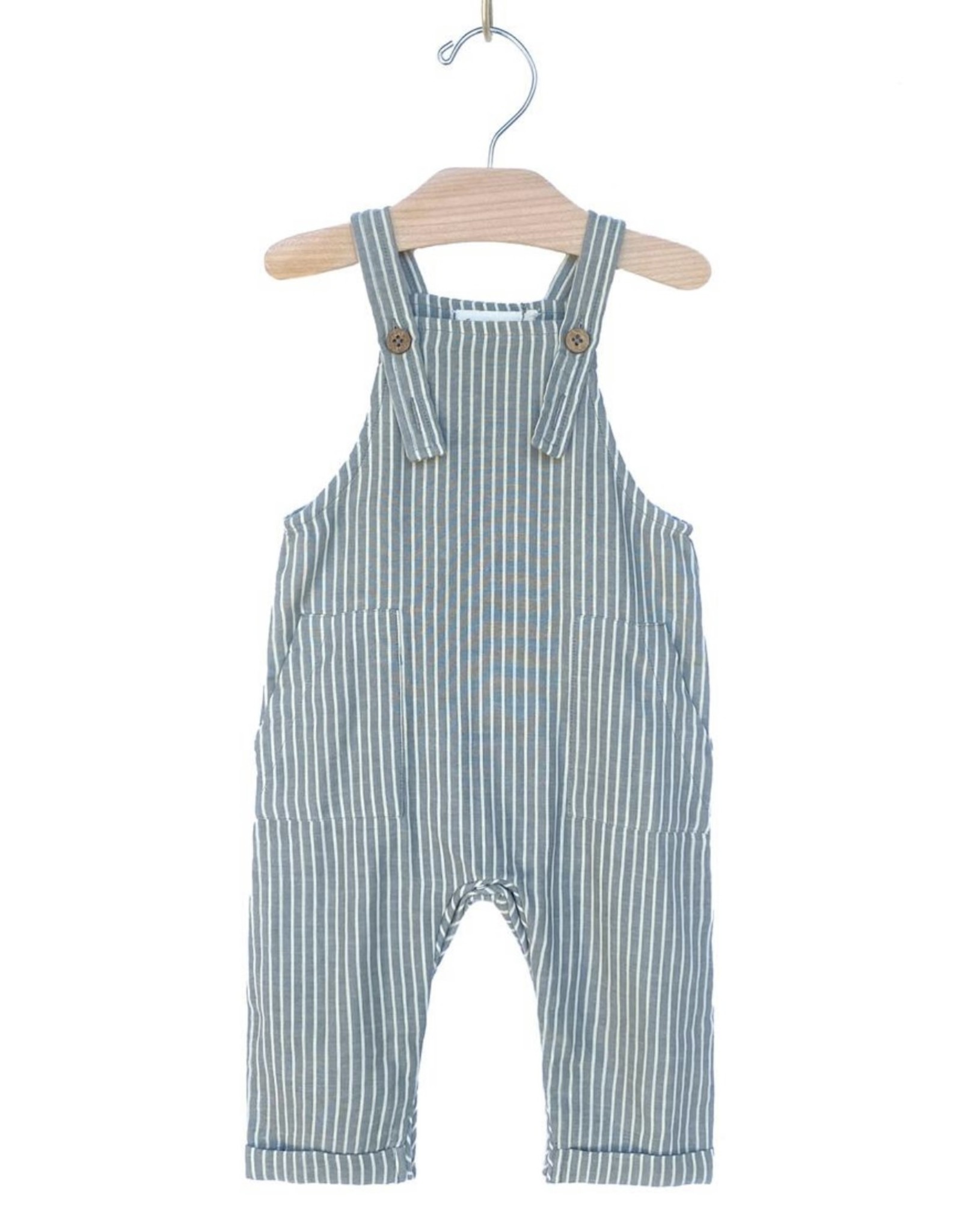 City Mouse City Mouse- Granite Stripe Muslin Overall