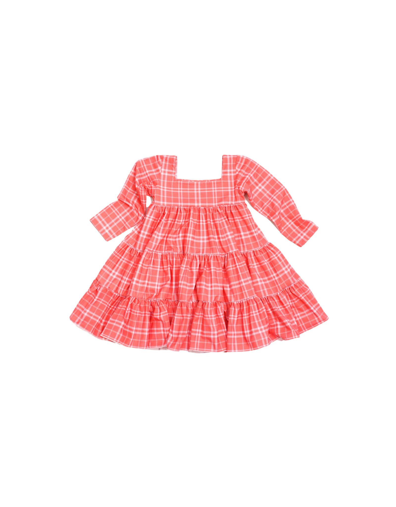 Be Girl Clothing Be Girl- Red Plaid Garden Twirler Dress