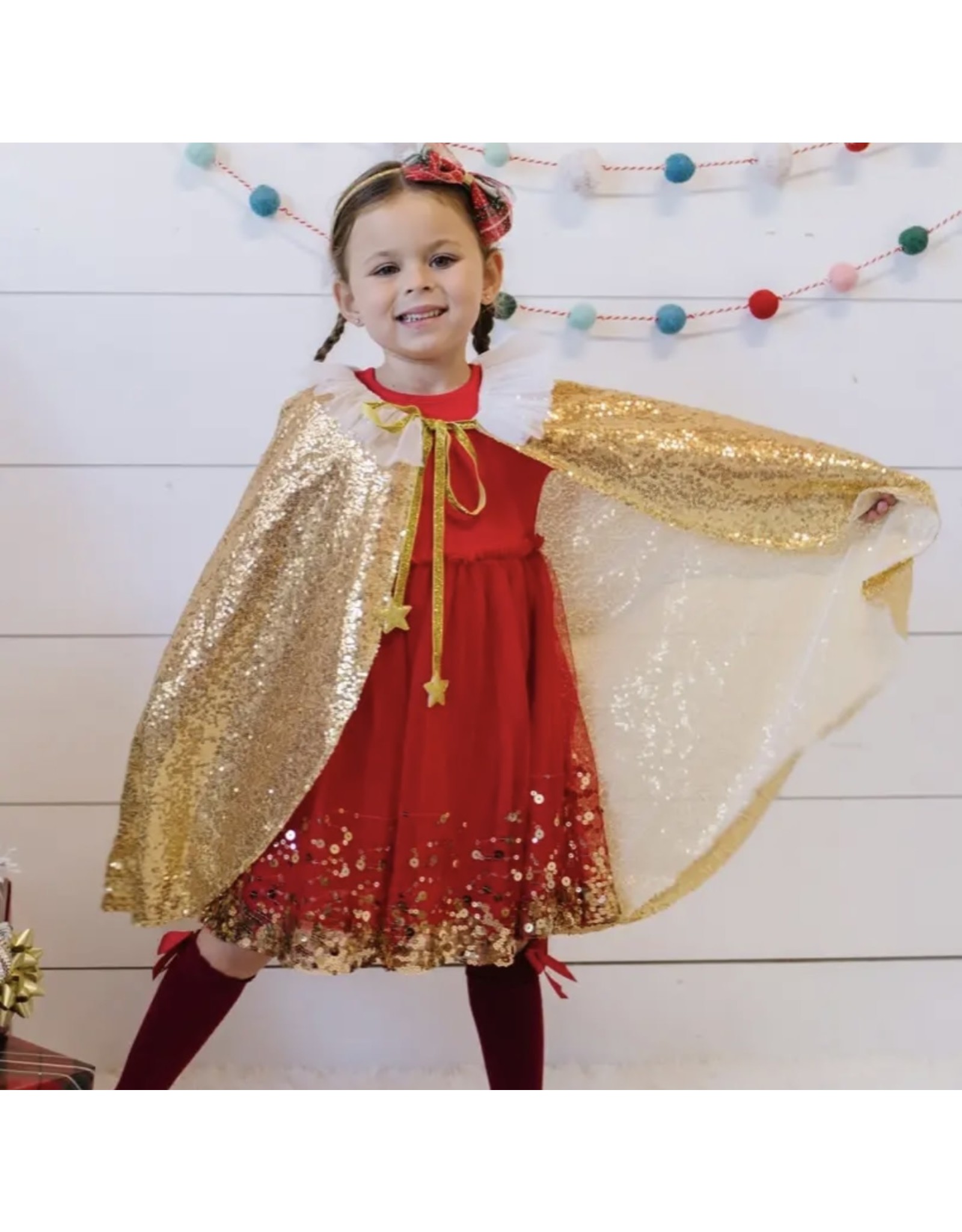 Sweet Wink- Gold Sequin Cape