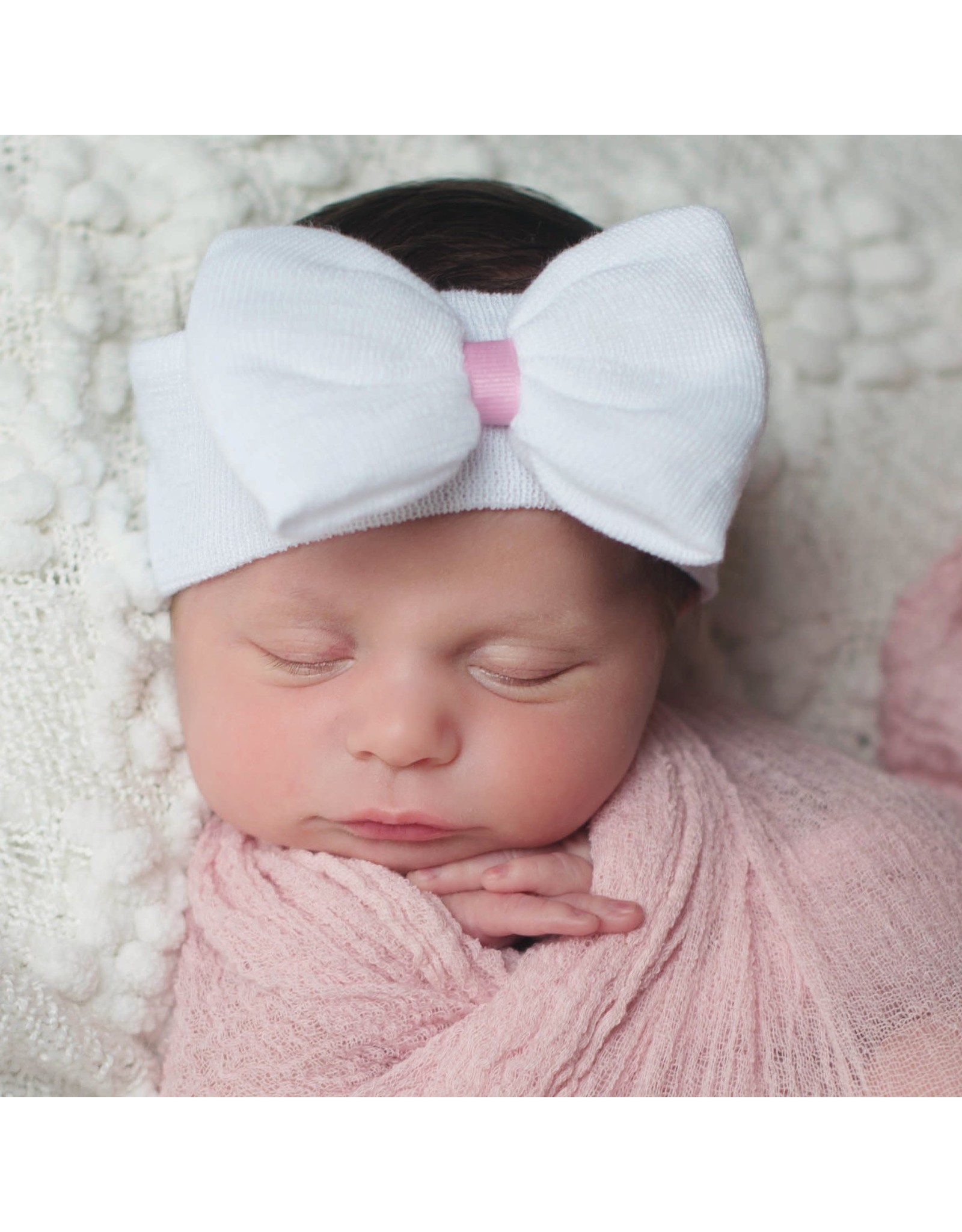 ILYBEAN Ily Bean- White Nursery Headband