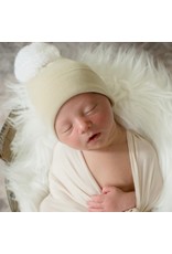 ILYBEAN Ilybean - Oatmeal Hat w/ White Pom Beanie