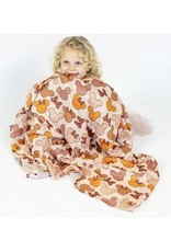 Sweet Ellie Sue- Sherbert Mouse Plus Muslin Blanket