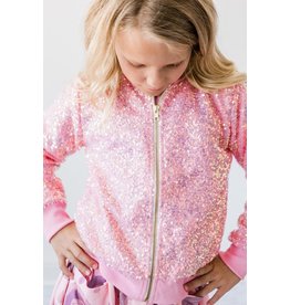 Mila & Rose Mila & Rose- Bubblegum Sequin Jacket