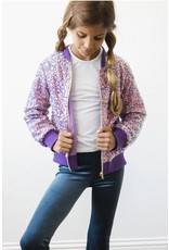 Mila & Rose Mila & Rose- Purple Sequin Jacket