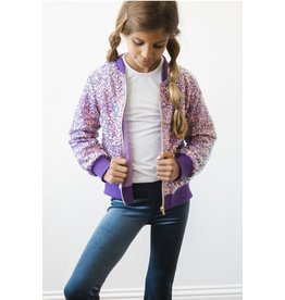 Mila & Rose Mila & Rose- Purple Sequin Jacket