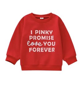 Tiny Trendsetter Tiny Trendsetter- Pinky Promise Red Sweatshirt