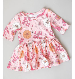 Mila & Rose Mila & Rose- Lil Sis Floral Twirl Bodysuit