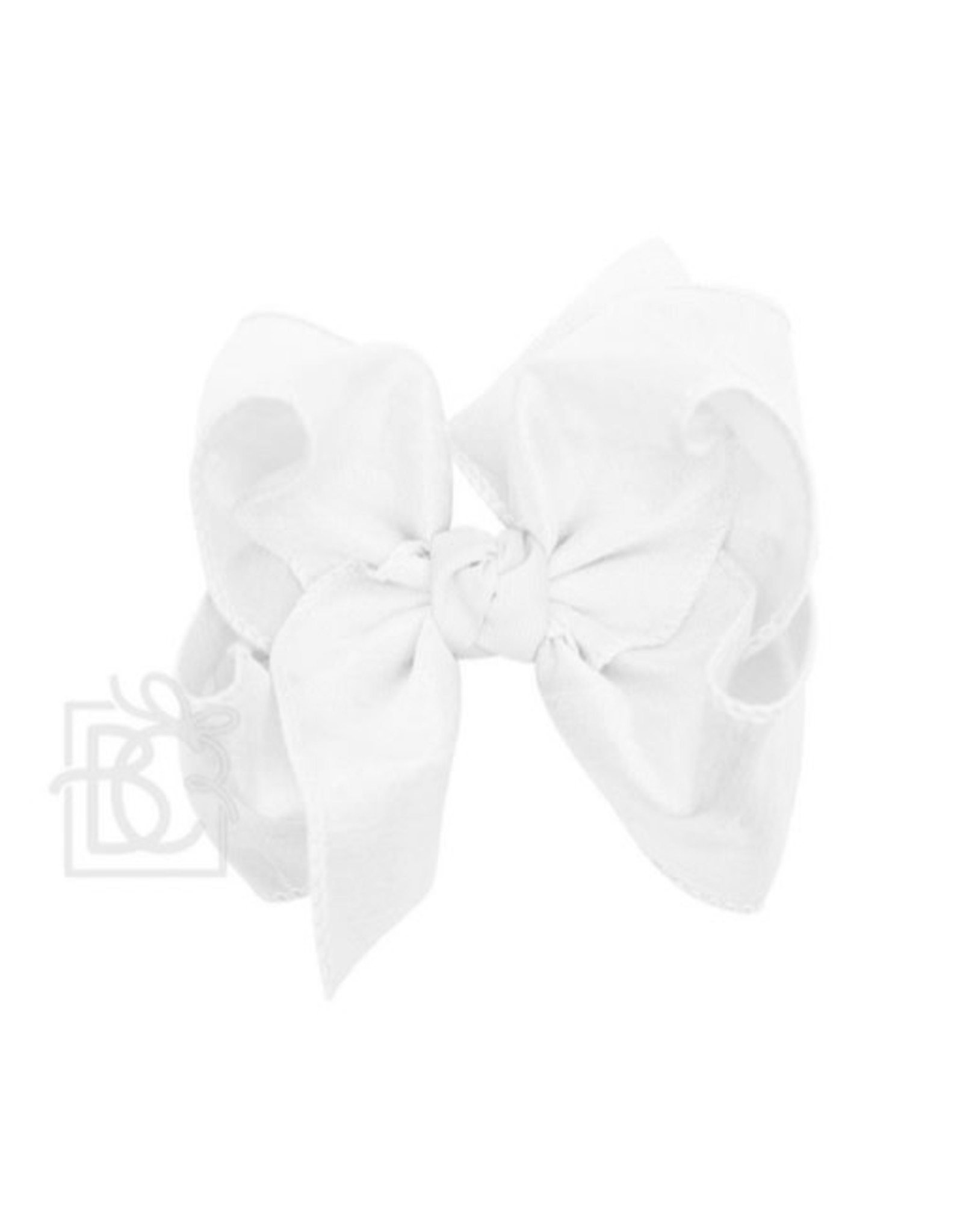 Beyond Creations Beyond Creations- 5.5" XL Silk Ribbon Knot Bow White