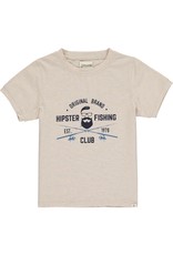 Me & Henry Me & Henry- FALMOUTH Tee: Beige 'Hipster Fish Club'