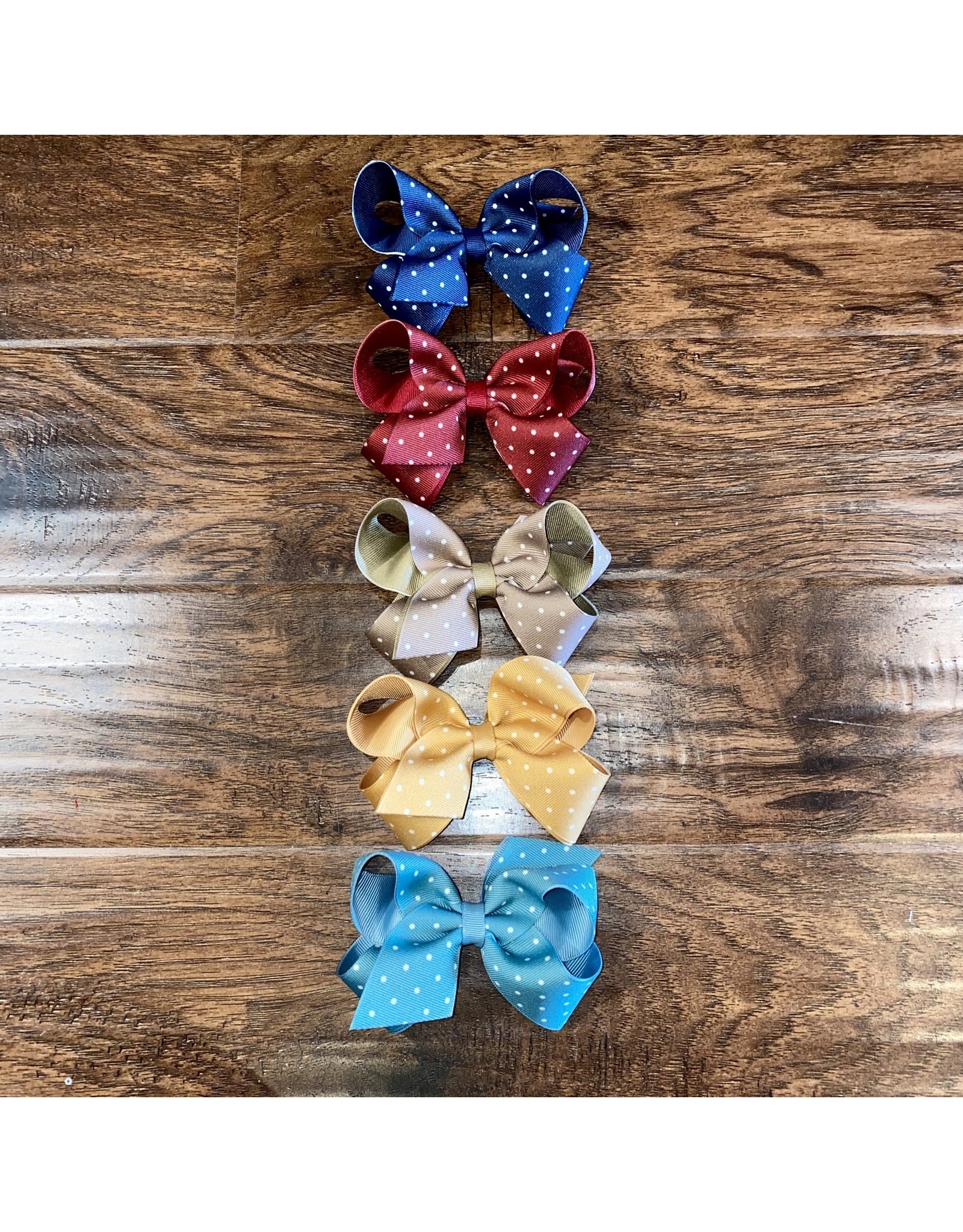 Wee Ones - Medium Dot Grosgrain Bow