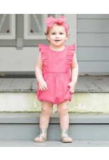 Ruffle Butts Ruffle Butts- Rose Waterfall Bubble Romper