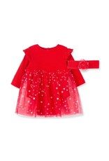 Little Me Little Me- Red Silver Dots Tutu Set