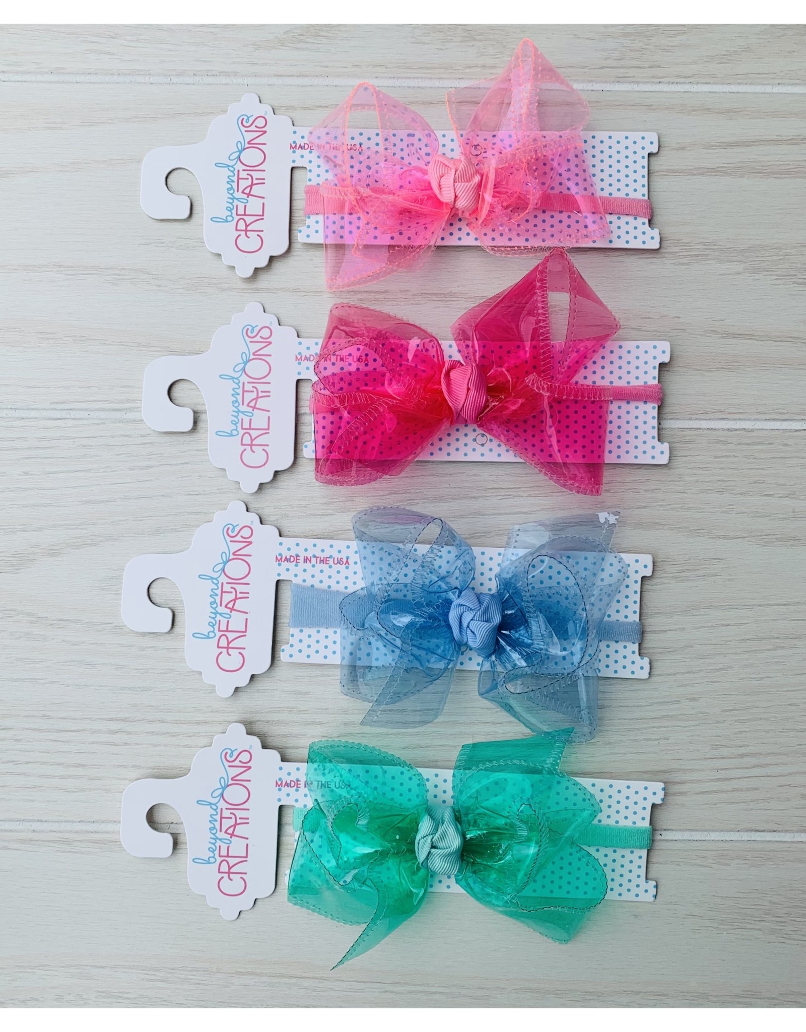 Beyond Creations Beyond Creations- 4.5" Lg Waterproof Knot Bow on Headband