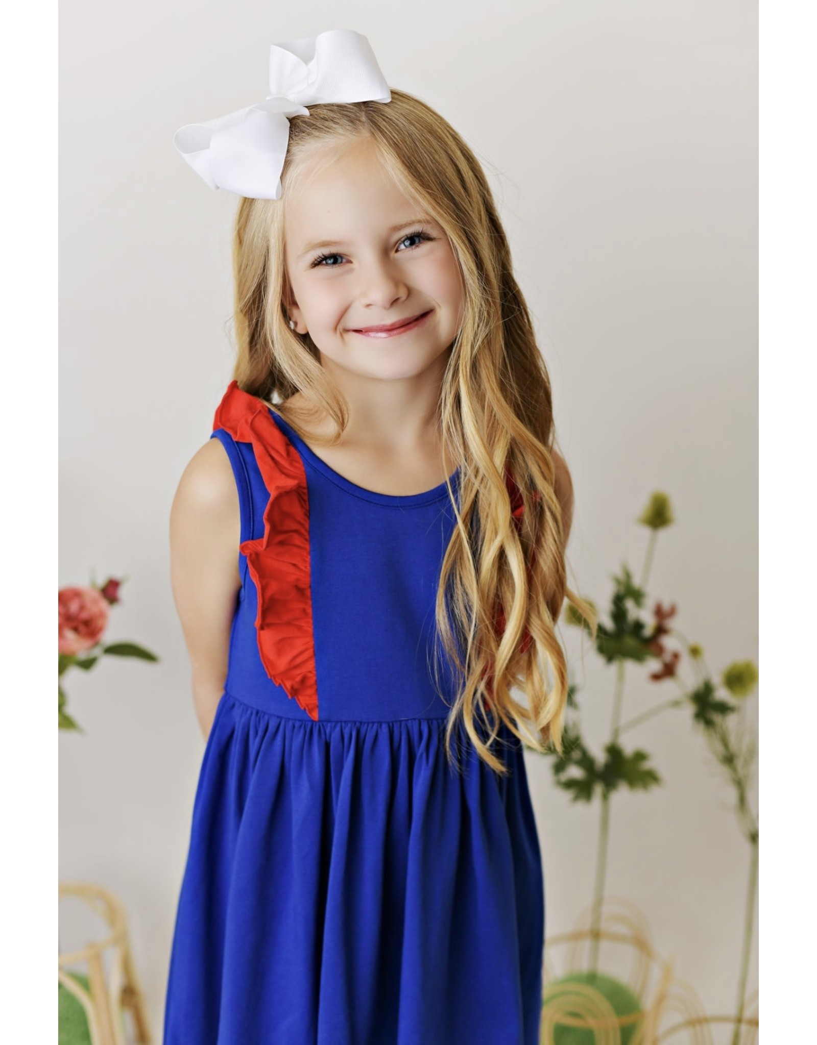 Serendipity Serendipity- Red & Navy Bella Dress