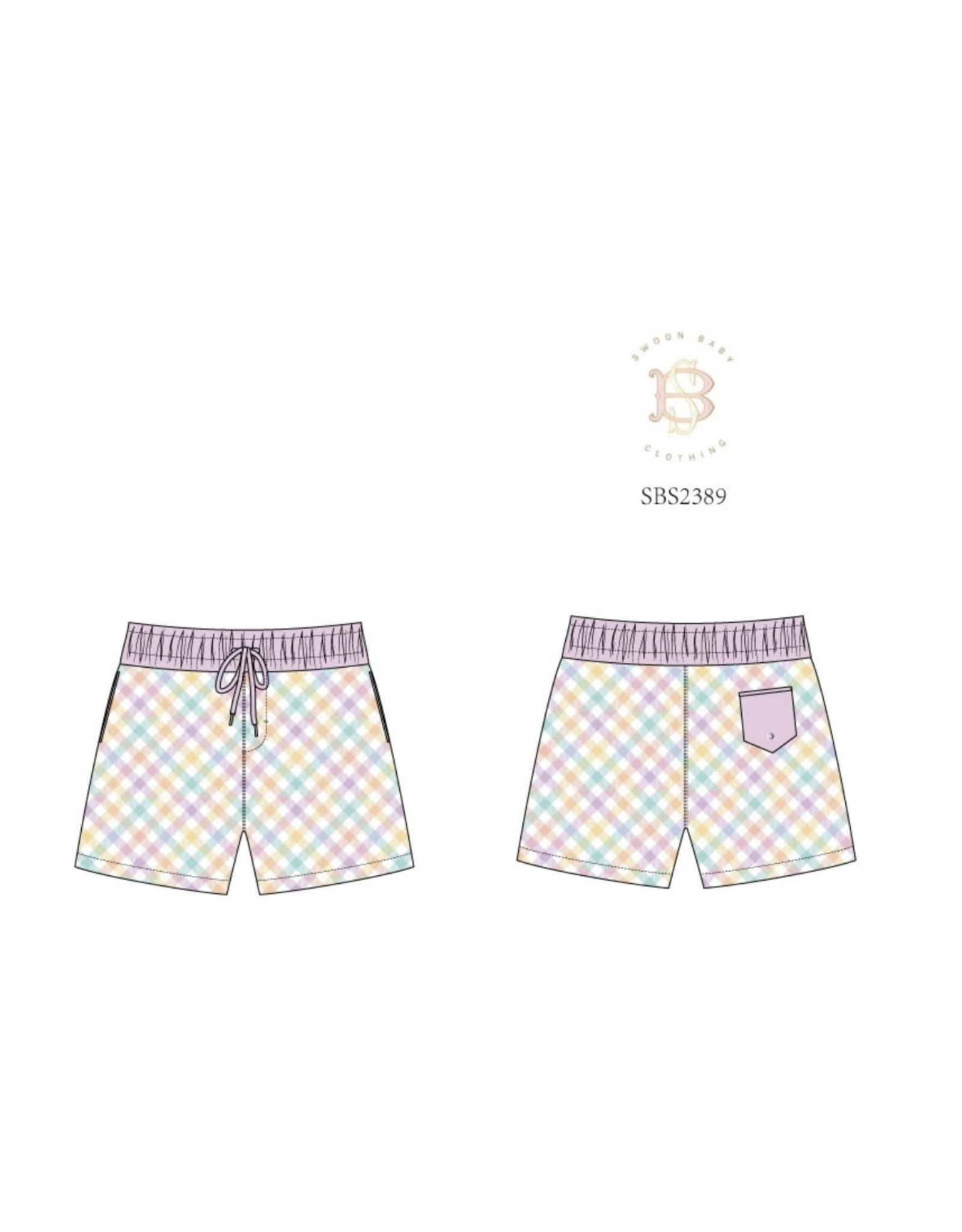 Swoon Baby Swoon Baby- Springster Gingham Swim Short