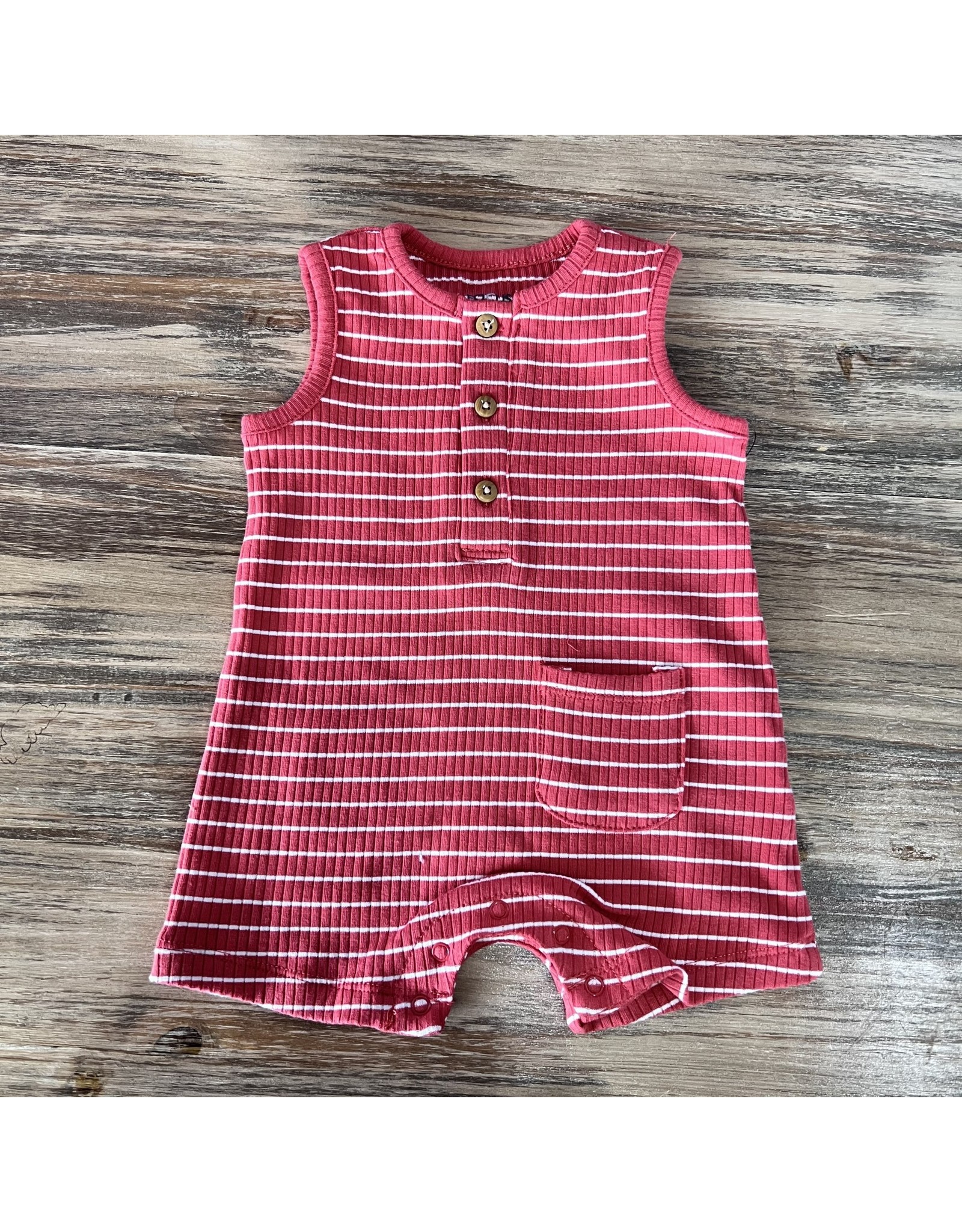 Focus Kids Focus Kids- Cranberry Rib Romper