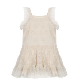 Mabel & Honey Mabel & Honey- Vanilla Bean Embroidered Net Dress