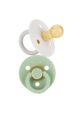 Itzy Ritzy Itzy Ritzy - Itzy Soother Natural Pacifier 2-Pack: Mint & White