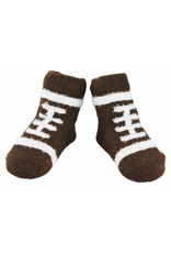 Mudpie Mud Pie- Football Chenille Socks (0-12M)