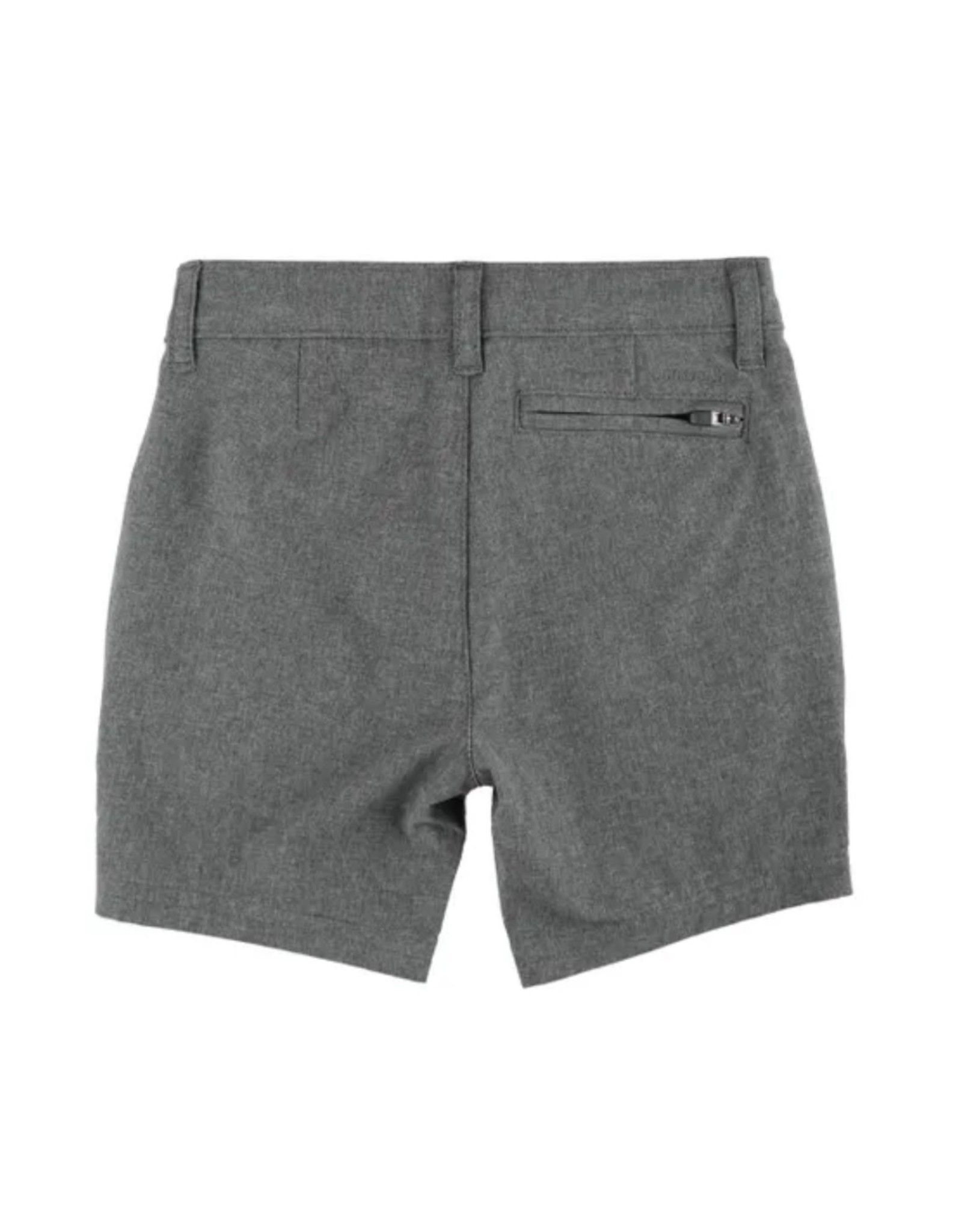 Ruffle Butts Ruffle Butts- Heather Harbor Gray Hybrid Shorts