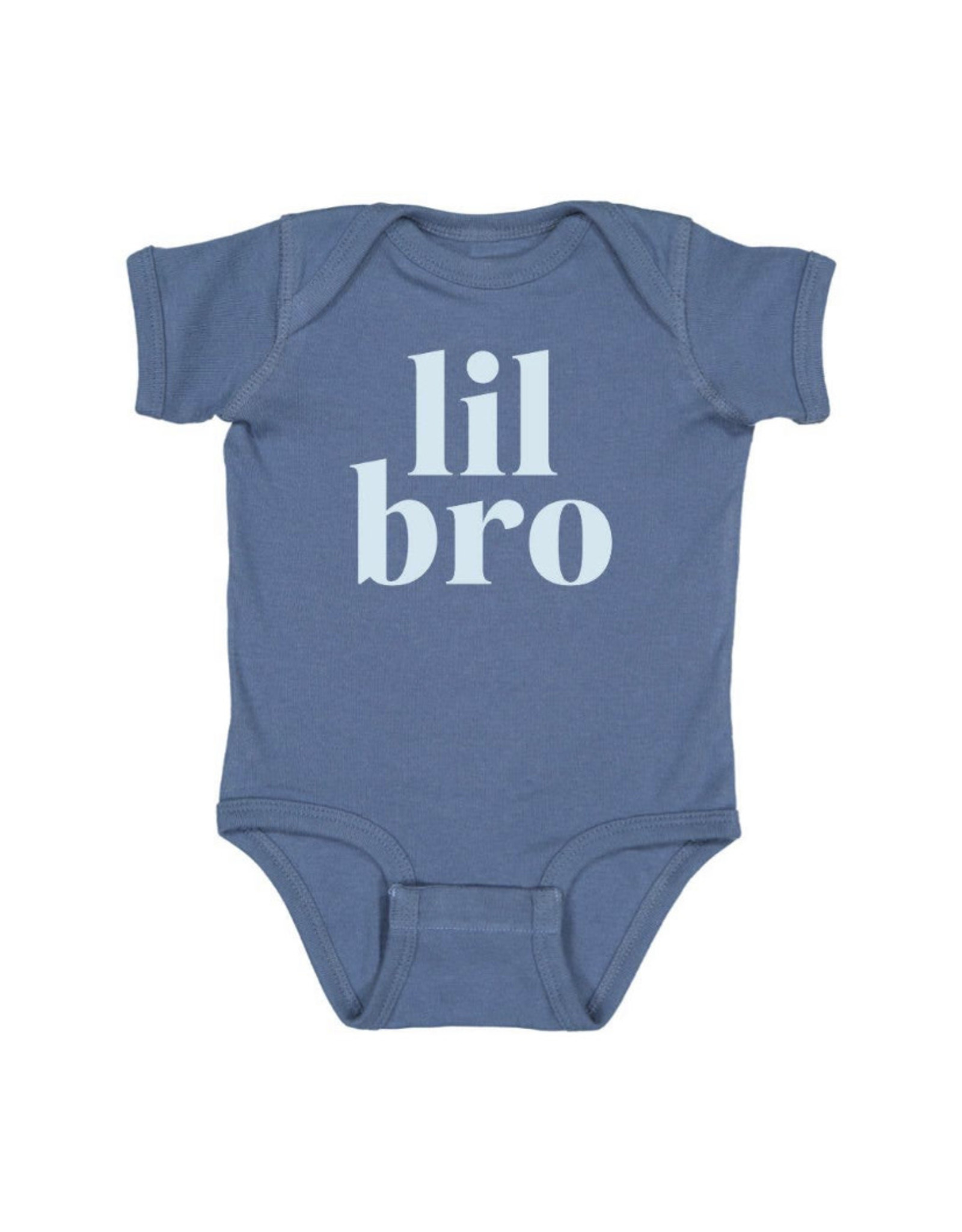 Sweet Wink- Lil Bro Indigo/Light Blue S/S Bodysuit