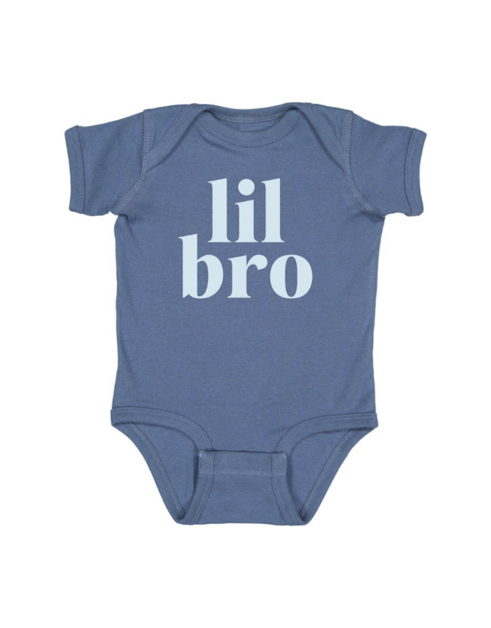 Sweet Wink Sweet Wink- Lil Bro Indigo/Light Blue S/S Bodysuit