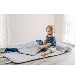 Sugar Bee Clothing Sugar Bee- Blue Seersucker Nap Mat