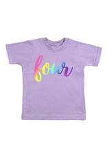 Sweet Wink- FOUR Bright Rainbow Birthday Tee