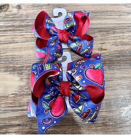 Beyond Creations Beyond Creations- Red School Ribbon Layered Knot Bow