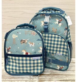 stephen joseph SJ- All Over Print Backpack & Lunchbox Set: Western