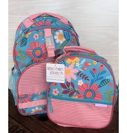 stephen joseph Stephen Joseph - All Over Print Backpack & Lunchbox Set: Turq Floral