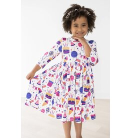 Mila & Rose Mila & Rose- Happy Birthday Pocket Twirl Dress