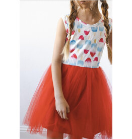 Mila & Rose Mila & Rose- Red White & Cute Tank Tutu Dress