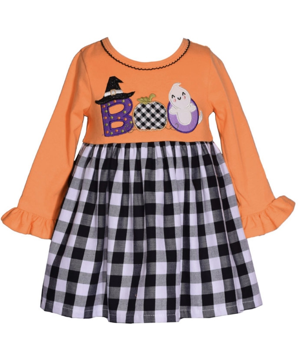 Bonnie Jean Bonnie Jean Knit Boo Dress Freckles Children’s Boutique