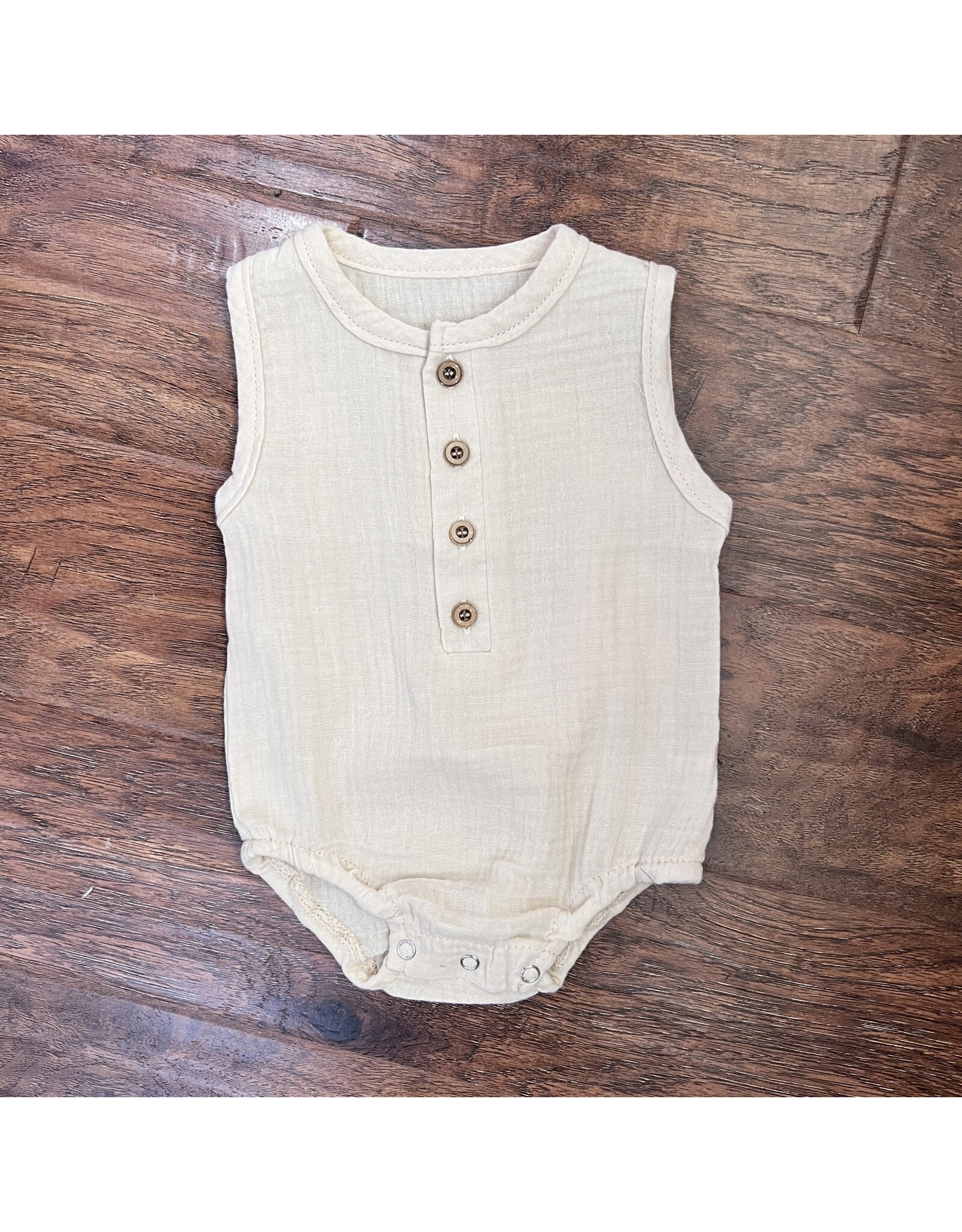 Davis Button Ivory Romper