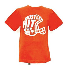 Hustle Never Quit TShirt: Orange