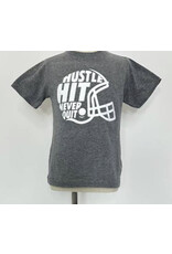 Hustle Never Quit TShirt: Grey