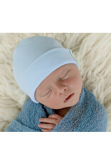 ILYBEAN Ilybean- Solid Blue Beanie Hat