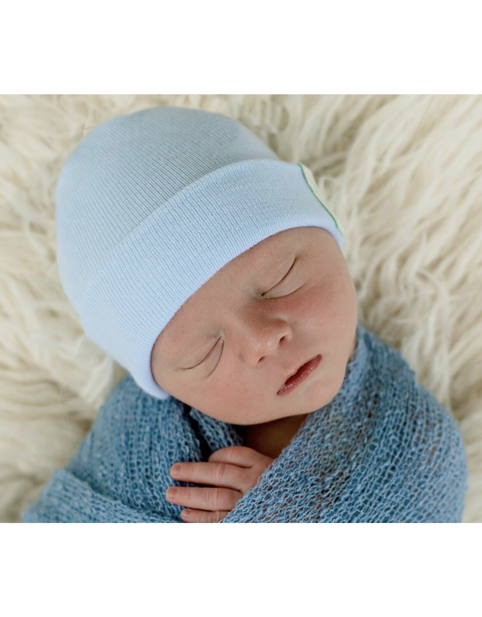 ILYBEAN Ilybean- Solid Blue Beanie Hat