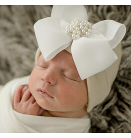 ILYBEAN Ilybean- Creme de la Creme Bow Nursery Beanie