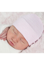 ILYBEAN Ilybean- Pink & White Stripe Hat Nursery Beanie