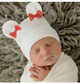 ILYBEAN Ilybean -Red Bow Bear Nursery Beanie