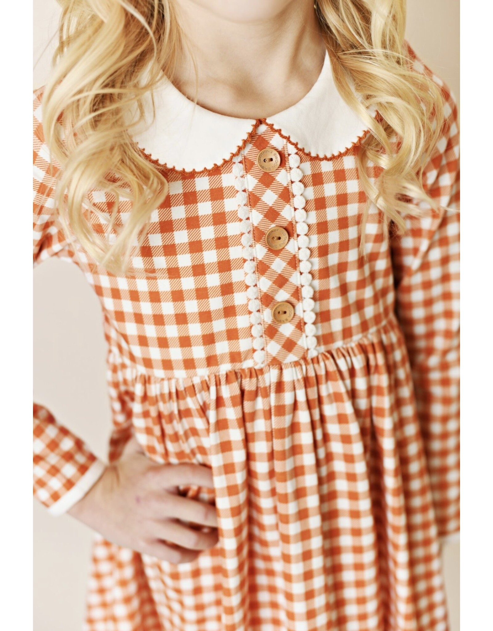 Swoon Baby Swoon Baby- Golden Proper Gingham Bliss Dress