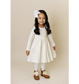 Swoon Baby Swoon Baby- Ivory Ribbed Pocket Dress