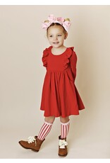 Serendipity Serendipity- Red Picot Pocket Bella Dress