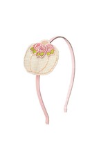 Sweet Wink- Pumpkin Flower Hard Headband