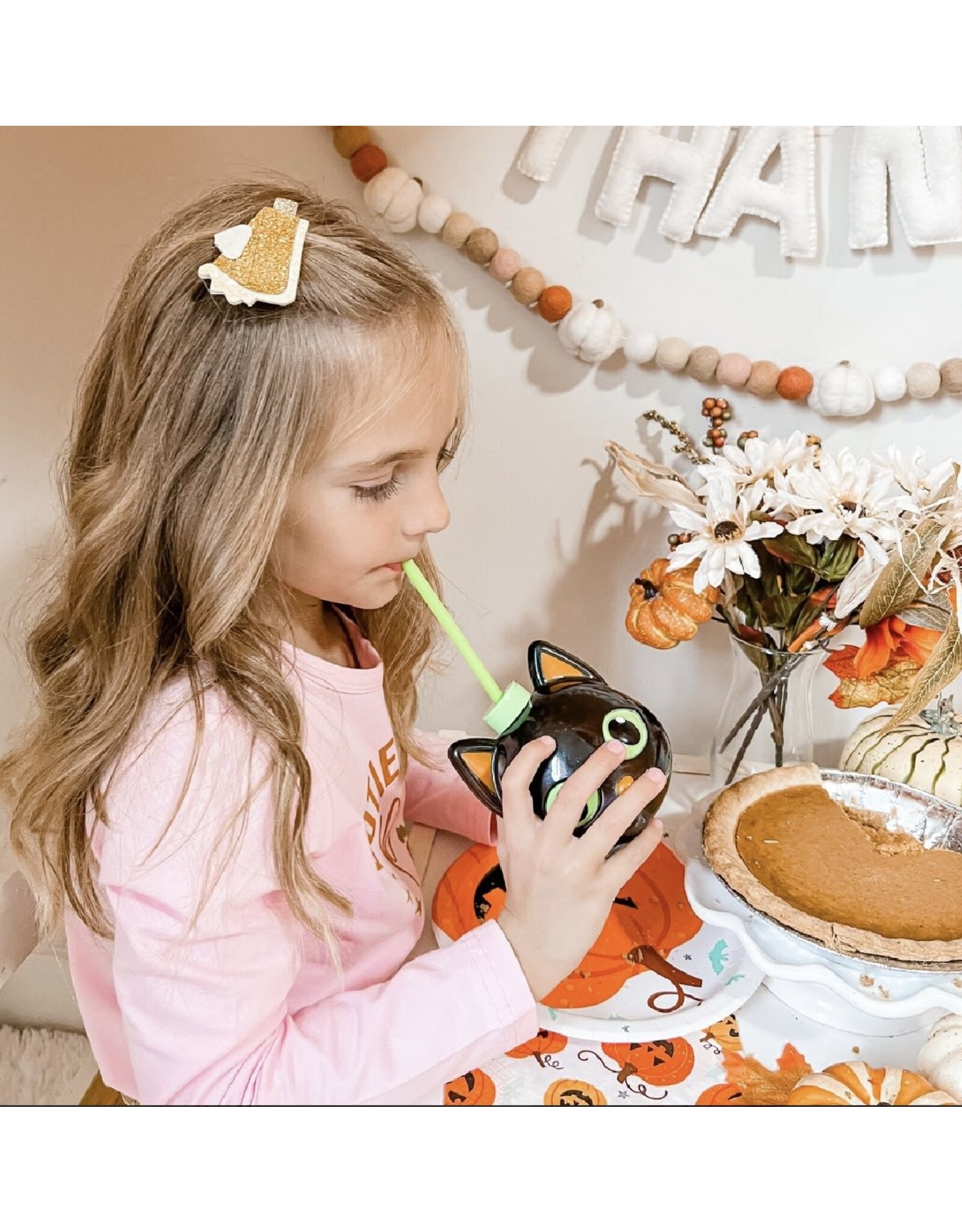 Sweet Wink- Pumpkin Pie Hair Clip